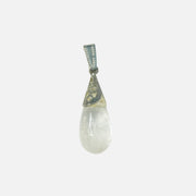 Clear Quartz Pendant: Spiritual Awareness - Drop Shape Love Rocks Pendants